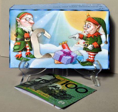 Santa's Little Helpers Money/gift Voucher Wallet by Kristina Norbat