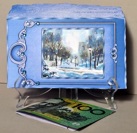 Christmas Eve in the Park Money/gift Voucher Wallet. by Kristina Norbat