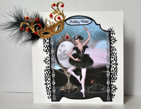 The Black Swan A4 Screen Card by Kristina Norbat