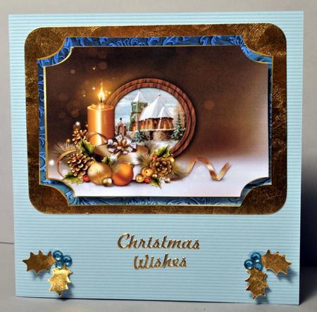 Christmas Toppers Candles and Church by Kristina Norbat