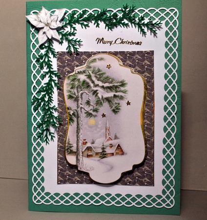 Vintage Church and Postbox Card Fronts by Kristina Norbat