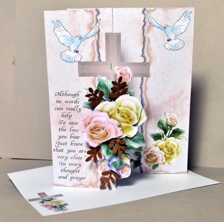 Doves an Roses Sympathy Foldback Kit by Kristina Norbat