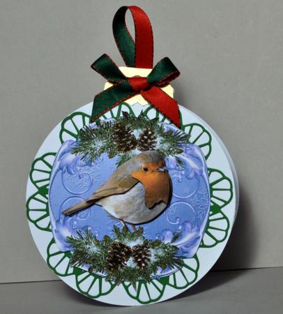 Pine Cone Robin by Kristina Norbat