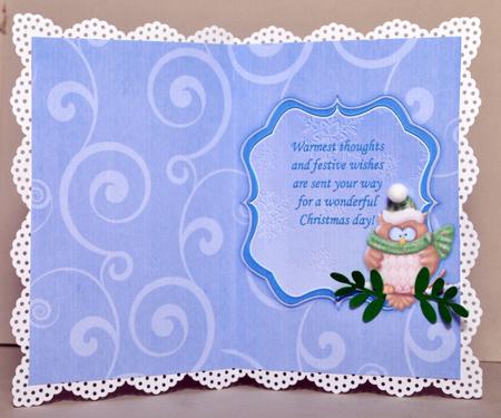 Have a Hoot This Christmas Insert for Cup364688_68 by Kristina Norbat