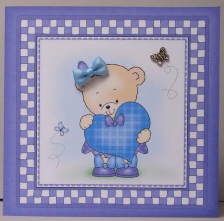 Rosie's Heart Cut and Fold Quick Card by Kristina Norbat