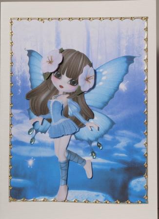 Cute Fairy Decoupage Quick Card Front by Kristina Norbat