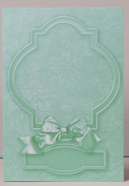 Green Fancy Shaped Frame Card by Kristina Norbat