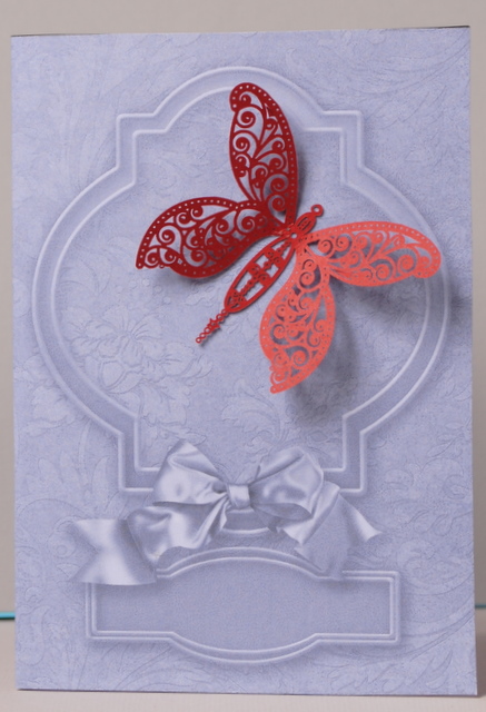 Silver Fancy Shaped Frame Card by Kristina Norbat