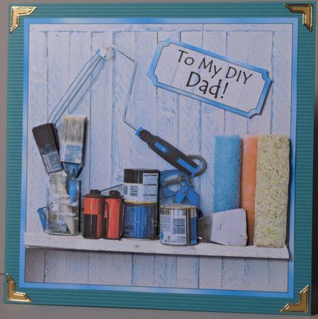 DIY - Male Square Card Front or Topper by Kristina Norbat