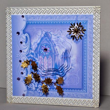 Christmas Vintage Church Card & Pyramage by Kristina Norbat