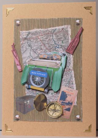 Vintage Car Bon Voyage by Kristina Norbat