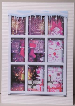 Quick Christmas Window - Rosey Cheeks by Kristina Norbat