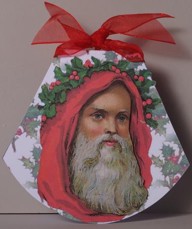 Vintage Santa Wobble Card by Kristina Norbat