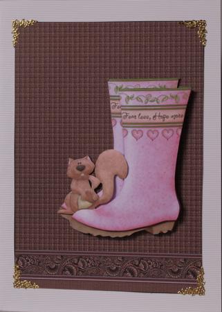 Tan Embossed Check with Paisley Border Backing Paper by Kristina Norbat
