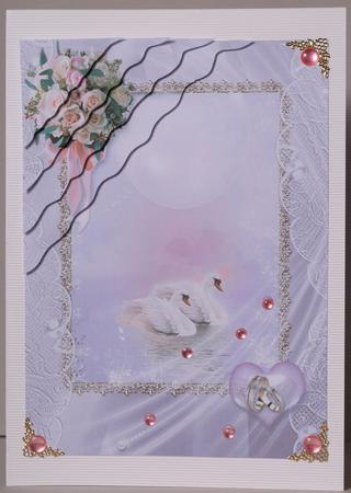 Wedding & Anniversary Wavy Corner Stacker by Kristina Norbat