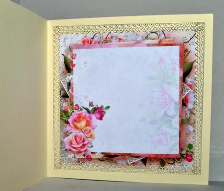 Pink Rose 8x8inch Insert by Kristina Norbat