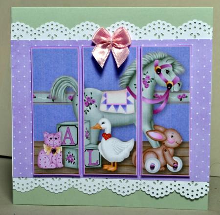 New Baby Girl Nursery Quick Card by Kristina Norbat