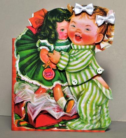 Toddler and Doll Shaped Card by Kristina Norbat