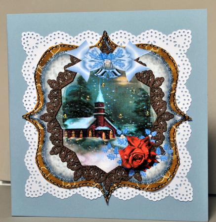 Christmas Vintage Church Toppers by Kristina Norbat