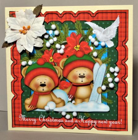 Christmas Scallop Teddies by Kristina Norbat