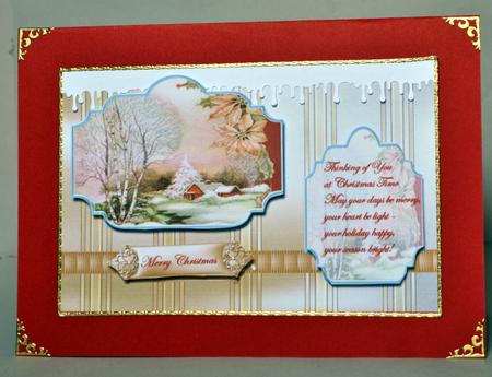 Vintage Christmas Country Scene by Kristina Norbat