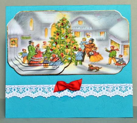 Village Carols and Christmas Tree Vintage by Kristina Norbat