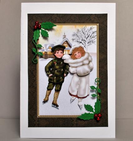 Vintage Skating Couple by Kristina Norbat