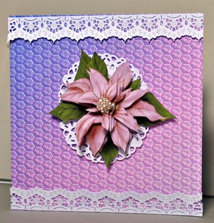 Poinsettia Decoupage Sheet Pink by Kristina Norbat