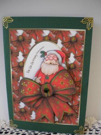 Santa Bow Ho Ho by Kristina Norbat