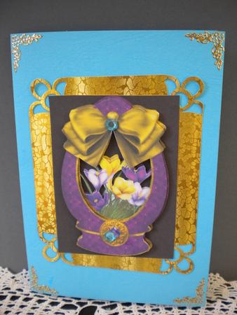 Purple Decorative Egg by Kristina Norbat