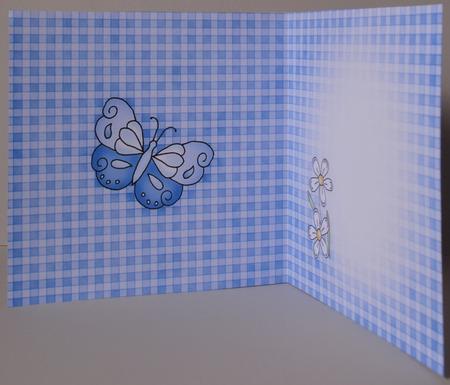 Fluttery Butterfly Insert Square Portrait by Kristina Norbat
