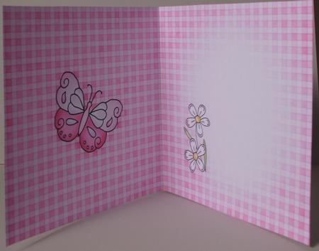 Fluttery Butterfly Insert Square Portrait by Kristina Norbat