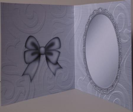 Elegant Metallic Greetings Matching Insert Square Portrait by Kristina Norbat