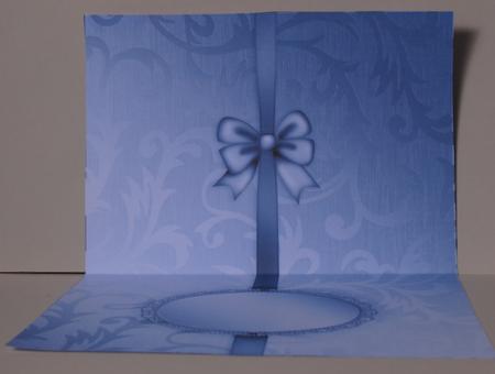 Elegant Metallic Greeting Matching Insert A5 Landscape by Kristina Norbat