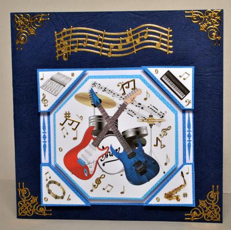 Card Front -rockband by Kristina Norbat