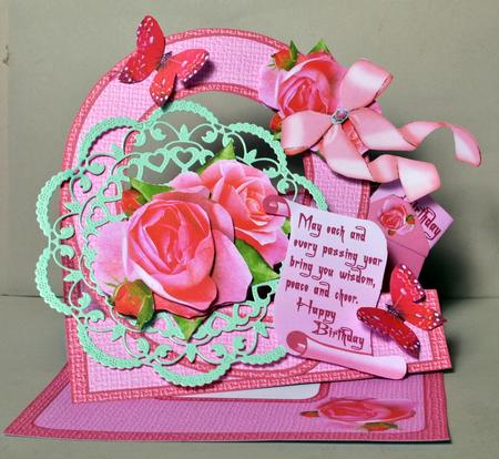 Circle Stepper Kit - Pink Roses by Kristina Norbat