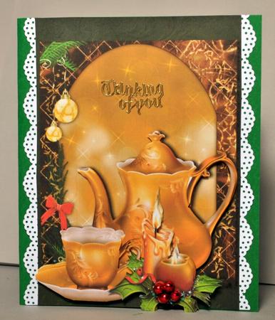 Golden Christmas Tea Time by Kristina Norbat