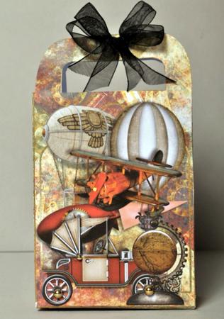 Large Gift Bag with Handles - Dream Machine by Kristina Norbat