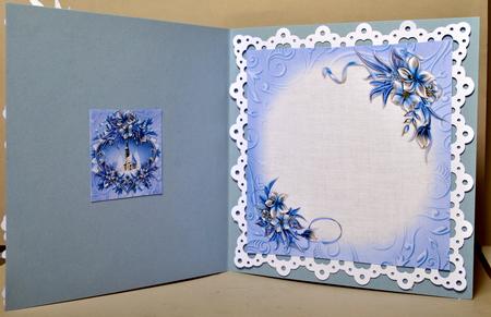 8x8 Winter Flowers Extravaganza Insert Plate by Kristina Norbat