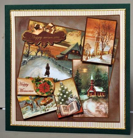 Vintage Christmas Collage Memories by Kristina Norbat