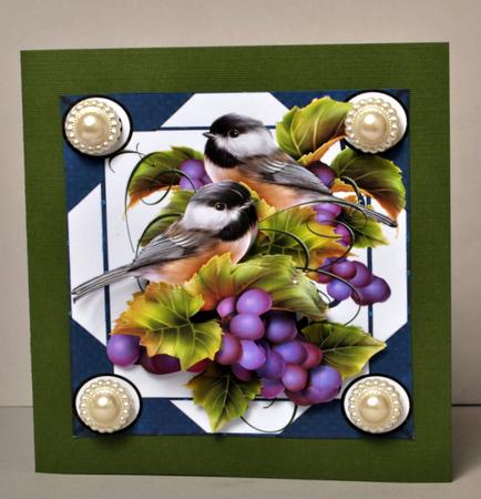 Chickadees on the Vine by Kristina Norbat