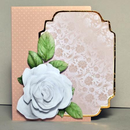 White Rose Decoupage Sheet by Kristina Norbat