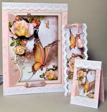 Sunset Roses & Butterflies Mini Kit by Kristina Norbat