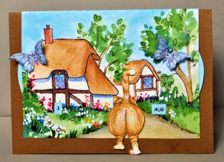 Country Cottages Perpetual Calendar Mini Kit by Kristina Norbat