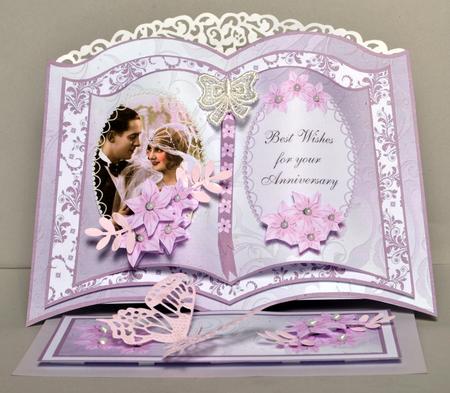 Vintage Wedding Anniversary Easel Book by Kristina Norbat