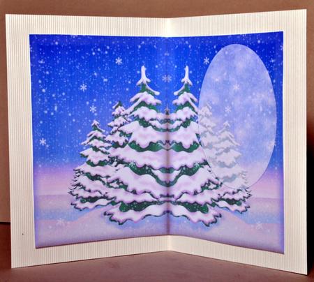 Christmas Snow Scene A5 Insert by Kristina Norbat