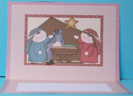 The Nativity Card Insert 1 by Kristina Norbat