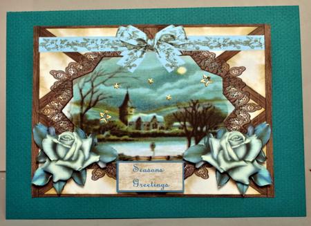 Christmas Vintage Church by Kristina Norbat