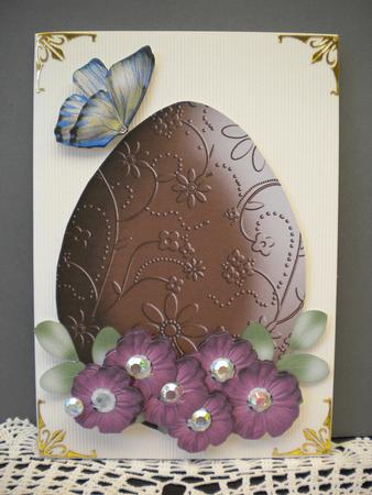 Elegant Chocolate Easter Egg by Kristina Norbat