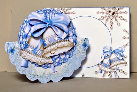 Blue Bells Scalloped Rocker Card Kit by Kristina Norbat